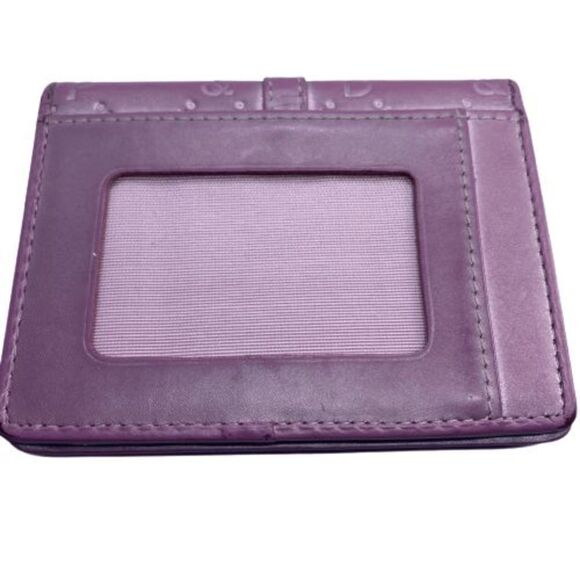 Pinky & Dianne Pink Leather Card / ID Case - Picture 2 of 8